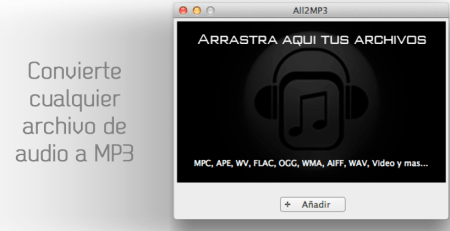 Convierte cualquier archivo de audio a MP3