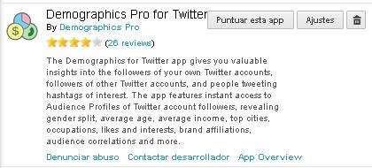 Demographics Pro for Twitter, a Hootsuite app